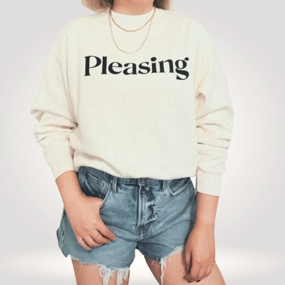 Pleasing Unisex Crewneck Cotton Sweatshirt Cream Size S Harry Styles Brand